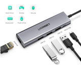 Bộ chia USB 3.0 ra 3 cổng USB 3.0 + Lan Gigabit 1000Mbps Ugreen 60812 cao cấp 
