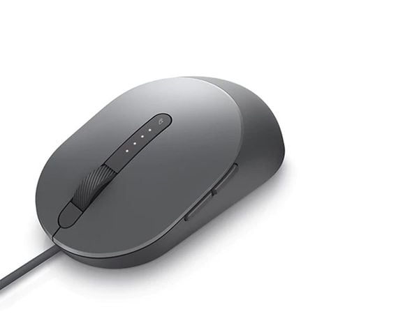  Mouse Dell Laser Wired MS 3220 - Black - Titan Gray 