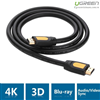  Cáp HDMI 2M hỗ trợ 3D full HD 4Kx2K chính hãng Ugreen 10129 cao cấp 