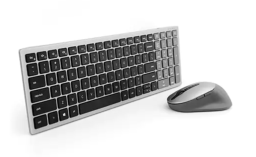  Dell Multi-Device Wireless Keyboard & Mouse Combo US English - KM7120W (580-AIQO) 