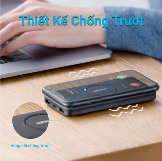  PIN SẠC DỰ PHÒNG KHÔNG DÂY ANKER WIRELESS POWERCORE 10.000MAH - A1615 