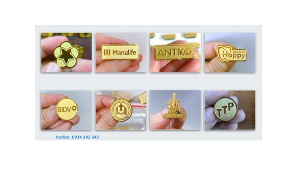  Huy hiệu - Bảng tên cài áo 