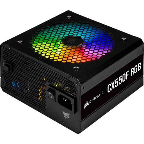  Nguồn máy tính Corsair CX550F RGB Black 80 Plus Bronze - Full Modul 
