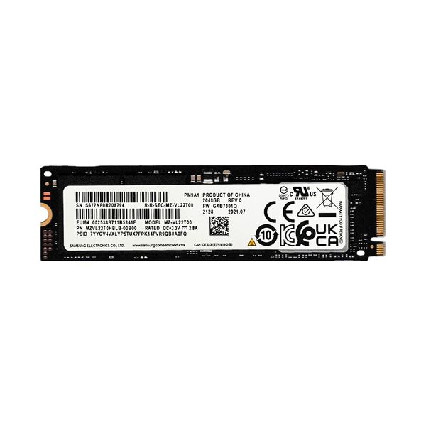  SSD Samsung 2TB PM9A1 M.2 2280 PCIe Gen4 x4 MZ-VL22T00 
