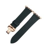  Dây da thật Swift xanh rêu cho Apple Watch 