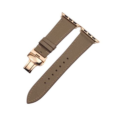 Dây da thật epsom nâu tây