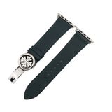  Dây da thật Swift xanh rêu cho Apple Watch 