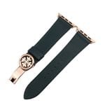  Dây da thật Swift xanh rêu cho Apple Watch 