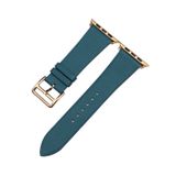  Dây da thật Swift xanh cổ vịt cho Apple Watch 