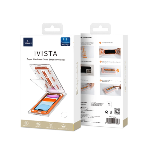 Cường lực Wiwu Ivista có khung tự dán cho iPhone