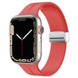  Dây silicon khoá nam châm bạc cho Apple Watch 