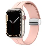  Dây silicon khoá nam châm bạc cho Apple Watch 