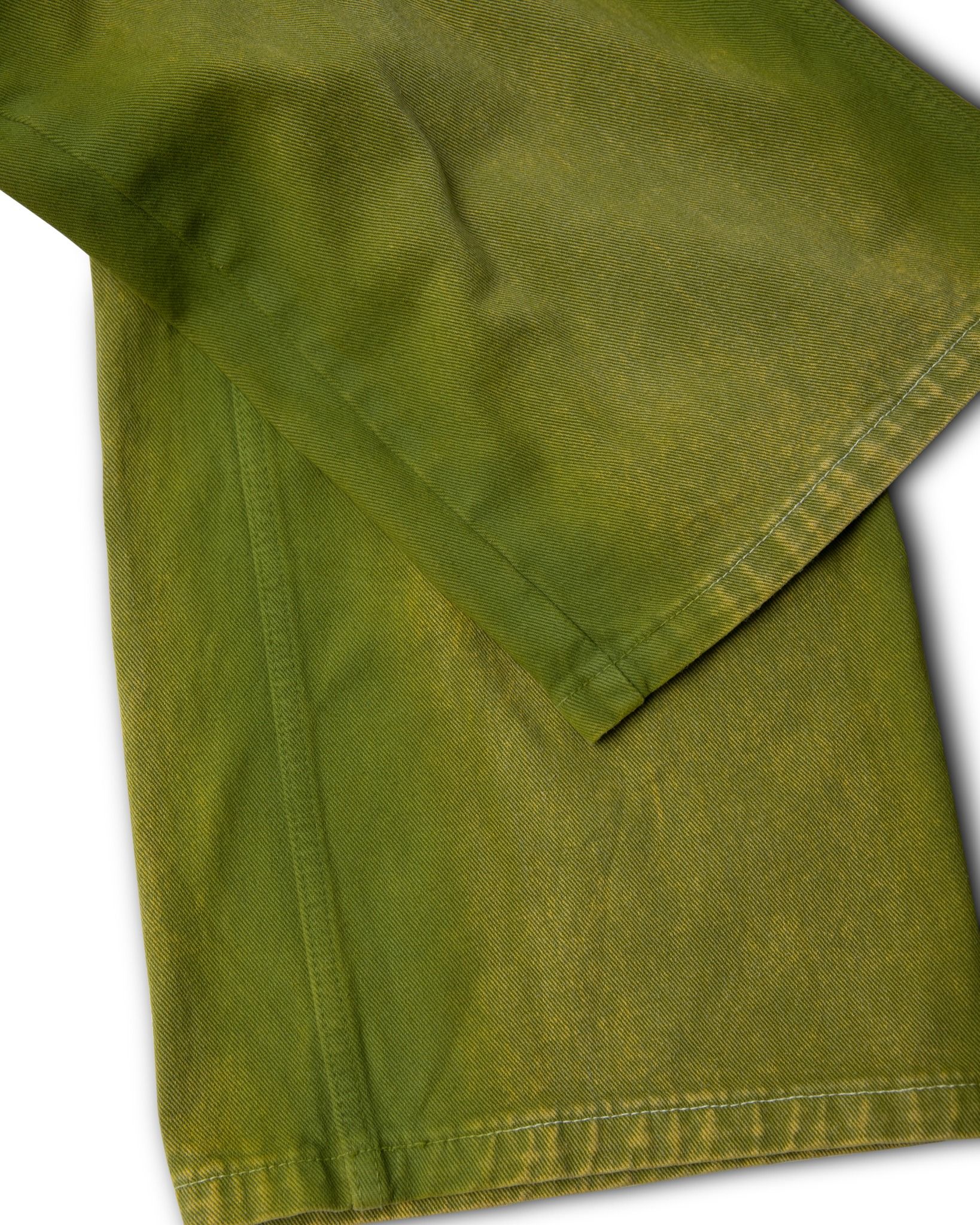 GREEN SPRAYED WIDELEG PANTS Goldie