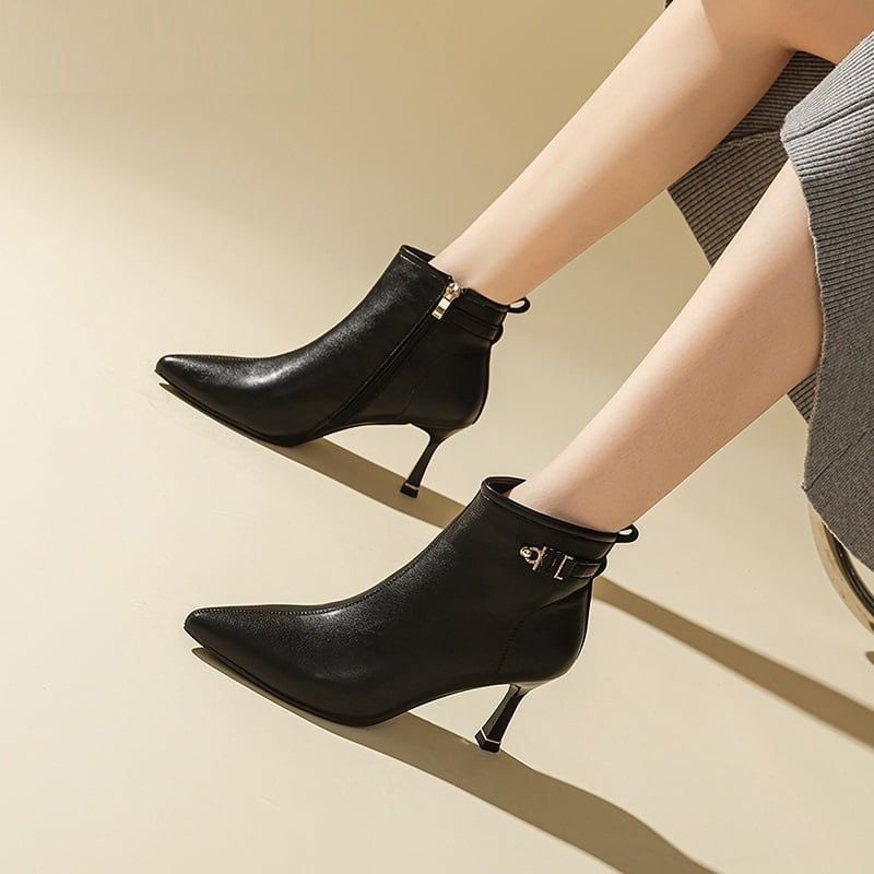 Stilettos Boots Nữ Da Cao Cấp Exull 1218615860 – Exull Mode Việt Nam