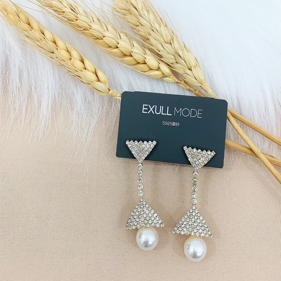  Bông Tai Bạc ĐÍnh Đá Cao Cấp Exull Mode 1256211001 