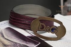 Thắt lưng Dolce & Gabbana Italy da Kỳ Đà size 85 - TTA0342