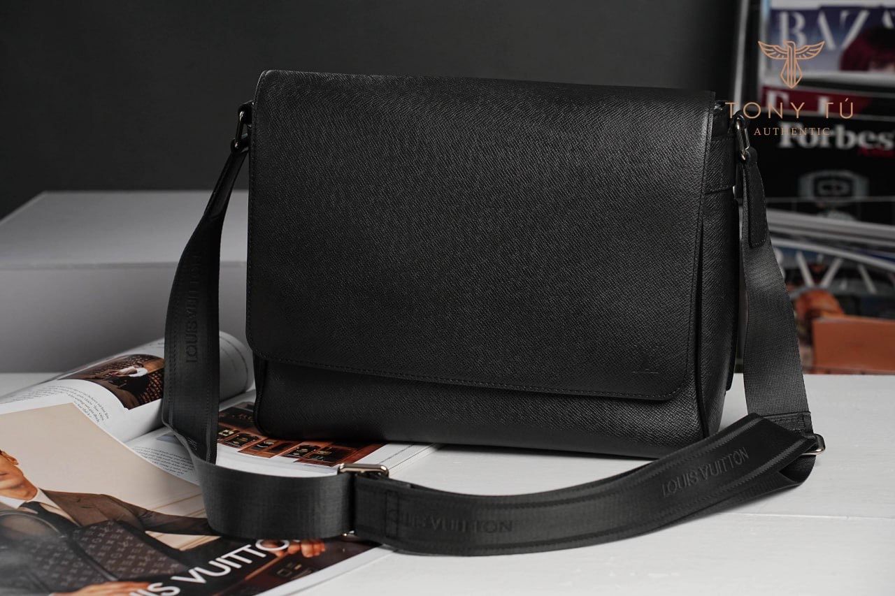 Louis Vuitton Taiga Roman Messenger Bag MM Black  DESIGNER TAKEAWAY BY  QUEEN OF LUXURY BOUTIQUE INC