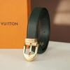 Thắt lưng Louis Vuitton Green Taiga Ceinture Gold Buckle Size 110 - TTA3879