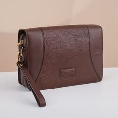 Clutch Bally Switzerland Leather (Nâu đỏ) - TTA4044