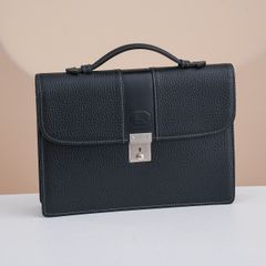 Clutch/Cặp Mini Burberry London Black Leather - TTA4046