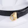 Thắt lưng C de Cartier Black Crododile Belt size 100 - TTA4081
