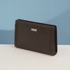 Clutch Burberry Saffiano (Nâu) - TTA4287