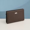 Clutch Burberry Saffiano (Nâu) - TTA4287