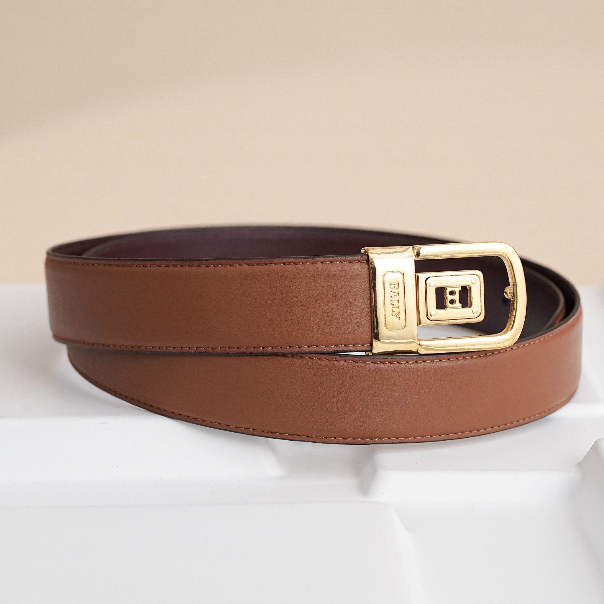 Thắt lưng Bally Signature Golden Buckle size 100 TTA4342 – Tony