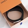 Thắt lưng Louis Vuitton Navy Blue Monogram Canvas Triped Size 85 - TTA4349