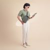 Túi đeo Louis Vuitton Chalk Monogram Shadow Khaki size 23