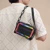 Túi đeo Louis Vuitton Mini Soft Trunk Black/Rainbow size 18