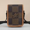 Túi đeo chéo Louis Vuitton x Nigo Amazone Damier Ebene Giant Brown - TTA4400
