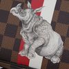Clutch Louis Vuitton Damier Ebene Rhinoceros Print (Limited Edition) - TTA4521