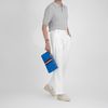 Túi tài liệu Bally Switzerland Light Blue Stripe size 32 - TTA3822