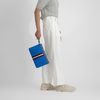 Túi tài liệu Bally Switzerland Light Blue Stripe size 32 - TTA3822