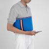 Túi tài liệu Bally Switzerland Light Blue Stripe size 32 - TTA3822