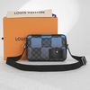 Túi đeo Louis Vuitton Alpha Messenger Giant Damier Bleu Ombre size 26