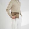 Clutch Burberry Brown Plaid Nova Check Canvas - TTA4734