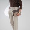 Clutch Burberry Brown Plaid Nova Check Canvas/Saffiano - TTA4674