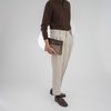 Clutch Burberry Brown Plaid Nova Check Canvas/Saffiano - TTA4674