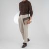 Clutch Burberry Brown Plaid Nova Check Canvas/Saffiano - TTA4674