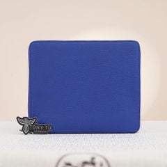 Clutch Zippy Hermès Globetrotter Agenda Lapis Bleu Togo - TTA4821