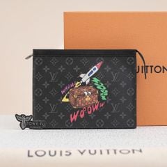 Clutch Louis Vuitton Monogram Eclipse Pochette Voyage Space Age