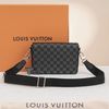 Túi đeo chéo Louis Vuitton Studio Messenger Onyx Damier Infini (New SS) size 23
