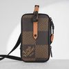 Túi đeo Louis Vuitton x Nigo Double Phone Pouch Damier Ebene Giant size 18 - TTA4723