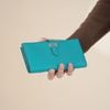 Ví dài Hermès Bearn Bifold Bleu Paon Chèvre Mysore Goatskin - TTA4862
