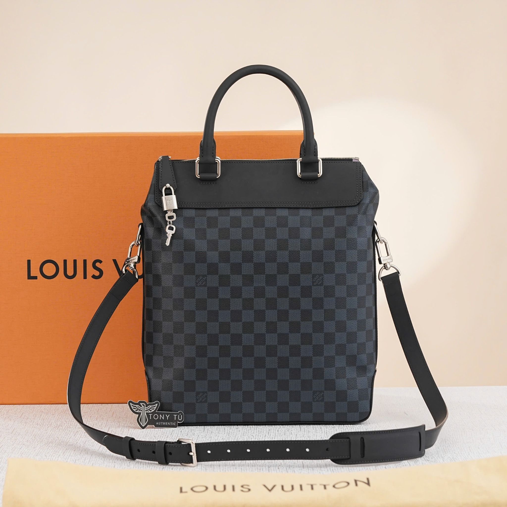 Túi đeo Louis Vuitton Greenwich Damier Cobalt Tote size 37 - TTA4775