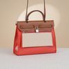 Túi đeo Hermès Herbag Zip Fauve Vache & Orange Mecano Toile Size 31 (nữ) -TTA4786