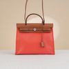 Túi đeo Hermès Herbag Zip Fauve Vache & Orange Mecano Toile Size 31 (nữ) -TTA4786