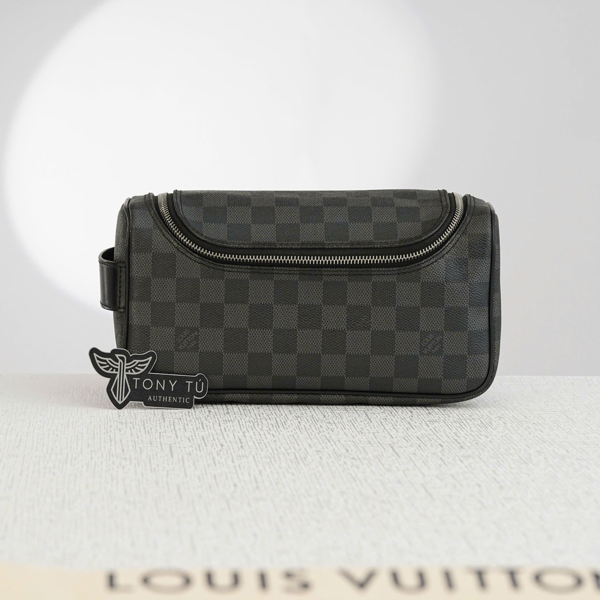 Clutch /Pouch Louis Vuitton Toilette Damier Graphite (Đen xám) - TTA5007